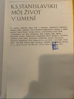 Môj život v umení Autori Konstantin Sergejevič Stanislavski - 5