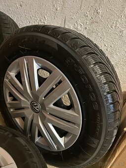VW originál 5x100r14 disky + zimné pneu. - 5