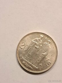 Predam mincu 20 korun rok 1941 Slovensky Stat dvoj kriz - 5