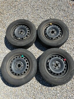 Na predaj plechové disky s pneu 195/65 R15 – Škoda, VW, Seat - 5
