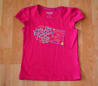 5x dievcenske tricka, vel. 110-116 (4-6 r.) od 0,70€ za ks - 5