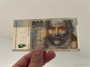 slovenské bankovky 500 SK - 5