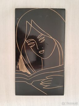 Drevené retro obrazy na stenu - 60-70 roky - 5