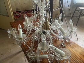 kryštálový luster 12 ramenných nalezovy stav - 5