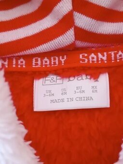 Vianočna mikina +body, šaty 62 - 5