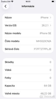 Predám Apple iPhone SE 64GB White (2020) - 5