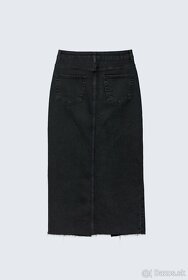 Čierna džínsová sukna - 5