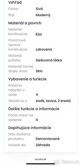 Pohodlnné zahradne sedenie - 5