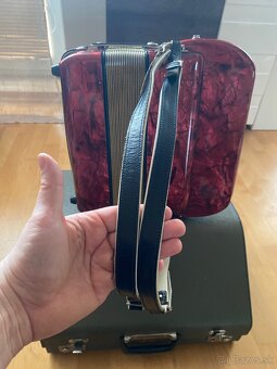 Heligonka Hohner Club llB CF + remene + kufor super - 5