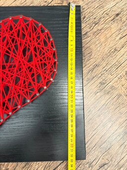 Predám 3D obraz - červené srdce - 5