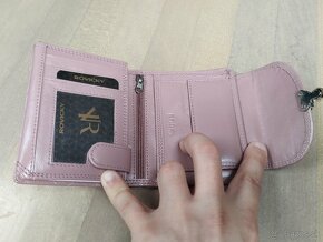 Dámska kožená peňaženka staroružova - 5