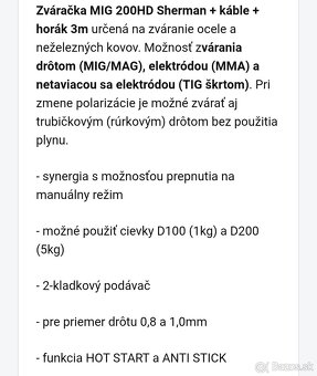 Zváracia zostava Sherman 200hd - 5