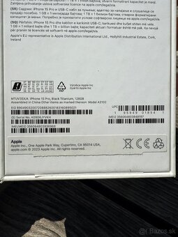 Predam rocny apple iphone 15 pro 128gb black titanium - 5