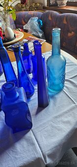 Modre dekoracne flase - 5