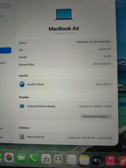 Predám/Vymením MacBook Air 13” M4 (2025) – 16 GB / 512 GB - 5