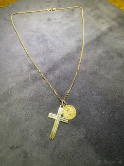zlata retiazka pilka plus retiazka pancier  18kt - 5