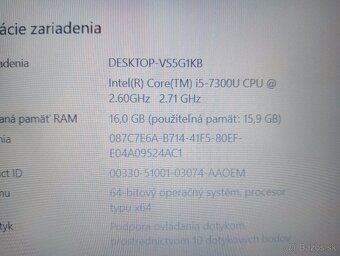 dotykový Hp Elitebook 850 G4 ,Intel® Core™i5 , 16gb ram ,ssd - 5