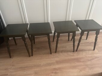 Jedálenský stôl zelený Bonanza + 4 stoličky - 5