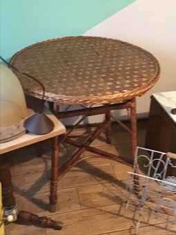 STARší RATANOVý STôL AJ VYMENíM - 5