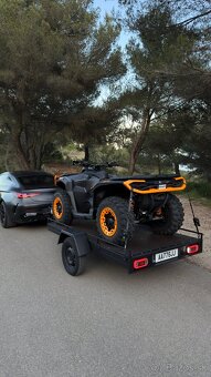 Predám nový vyklápací prívesný vozík na štvorkolku,Canam - 5