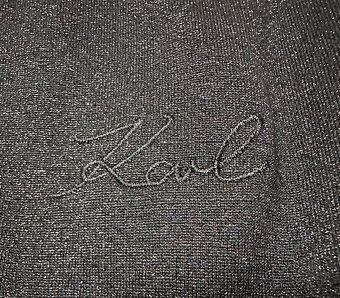Lurexový čierny top zn. Karl Lagerfeld originál - 5