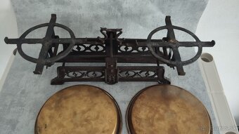 Staré 5kg dvoumiskové váhy do sbírky, k dekoraci - 5