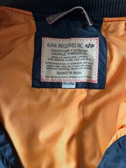 Pánska bunda Alpha Industries MA-1 TT, veľkosť 3XL, čierna - 5