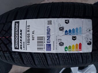 4ks NOVÉ 185/65 R15 92T XL BRIDGESTONE BLIZZAK LM005 - 5