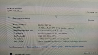 Predám počítač Intel i7 (+ monitor v samostanom inzeráte) - 5