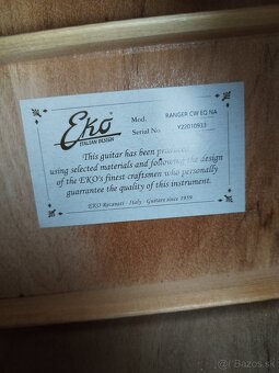 Elektroakustická gitara Eko - lacno - 5