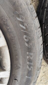 5ks. Disky. 5x112. Plech. 3 sú obuté, orig.Octavia 2 - 5