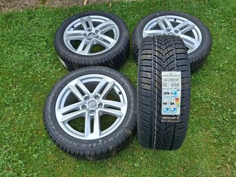 17" ALU orig AUDI 5x112 + zimné 225/50 r17 Dunlop NOVÁ SADA - 5