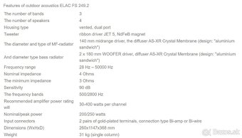 ELAC FS 249.2 Black High Gloss / AKCIA - 5