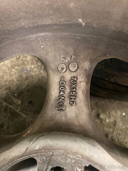 Predám letné kolesa 5x100 195/65r15 - 5