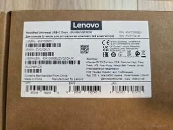 Lenovo ThinkPad USB C dock station, dokovacia stanica - 5