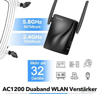 Wi-Fi repeater Rockspace 5GHz / 2,4 GHz - 5