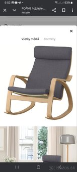 Hojdacie, hupacie Ikea kreslo - 5