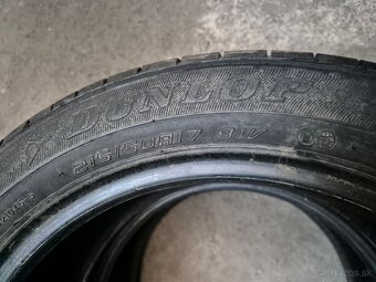 215/50 r17 letné DUNLOP dezén 7,2 mm - 5