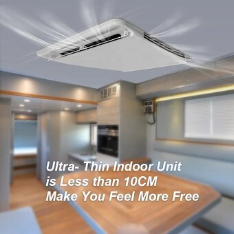 4 Kw Strešná klimatizácia Puremind 220 V 12000 BTU + Kurenie - 5