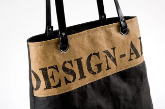 Dámská kabelka Sára - z Kraft Texu (prateľného papiera) - 5