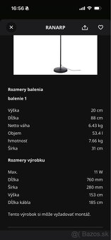 RANARP velka Ikea lampa - 5