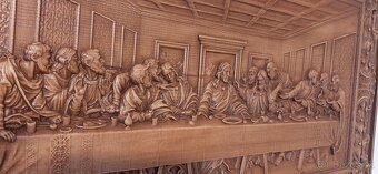 Drevený obraz Posledna večera95×65cmhr.4cm - 5