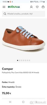 Detské topánky Camper barefoot veľ. 35 - 5
