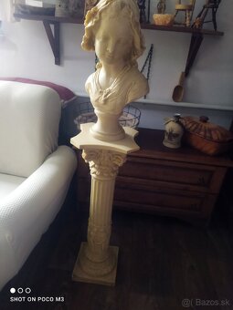Stolík,busta, stĺp alabaster - 5
