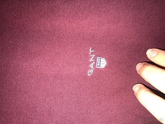 GANT originál bordo pánske polotricko L/XL - 5