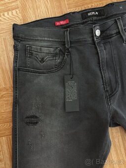 panske dzinsy, rifle REPLAY Hyperflex velkost W34 L30 - 5