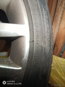 Volvo org. disky 5x108, 225/50 r17 zimné Dunlop - 5