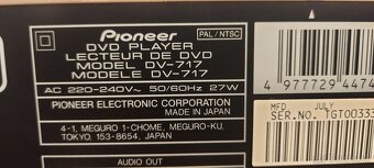 Predám DVD prehrávač Pioneer DV-717 - 5