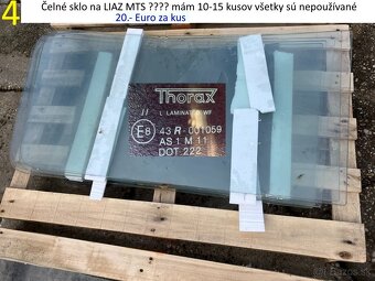 Čelné a bočné sklo na LIAZ a TATRA - 5