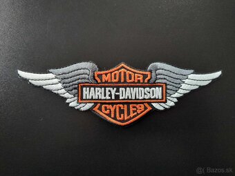 Motorkárska nášivka veľka Harley na chrbát - 5
